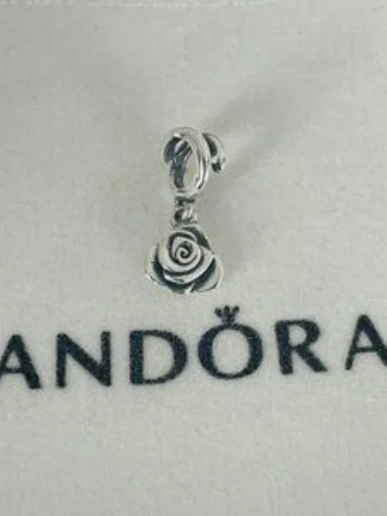 Pandora Rose in Bloom Dangle Charm - Sterling Silver - Picture 3 of 4